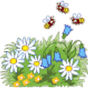 Bees Flowers emoji