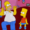 Homer Choking Bart emoji