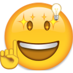Satisfiedidea emoji
