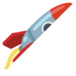 Half Rocket emoji