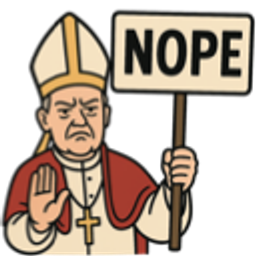 Nope Pope emoji