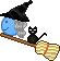 Witch Fly emoji