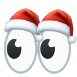 Santa Eyes emoji