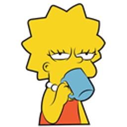 Lisa Simpson Coffee emoji