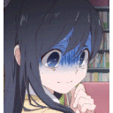 Anime Girl Nervous Sweat emoji