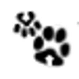 Paw Print Black emoji