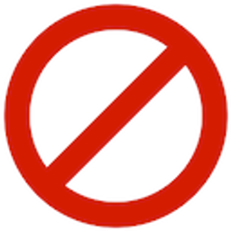 No Not Allowed emoji