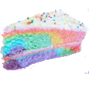 Rainbow Cake Slice emoji