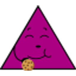 Triangle Eating emoji