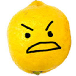 Lemon Angry emoji