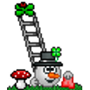 Ladder Snowman emoji