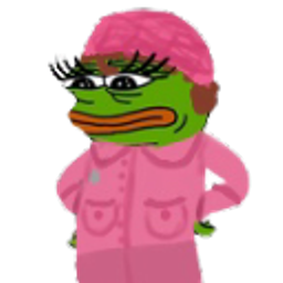 Pepe Pink Wig Side emoji