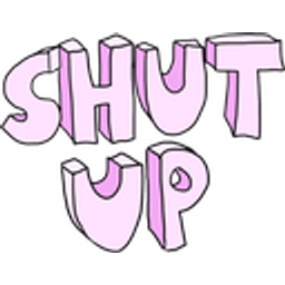 Pink Shutup emoji