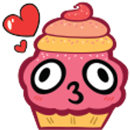In Love Cupcake emoji