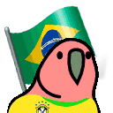 Spanish Fan Parrot emoji