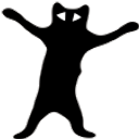 Dancing Black Cat emoji