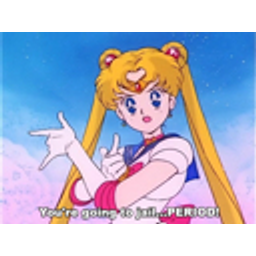 Sailormoon Pointing Text emoji