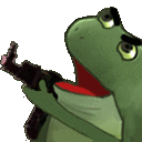 Frogegun emoji