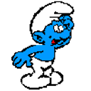 Smurf Laughing emoji