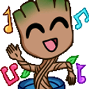 Dancing Groot emoji