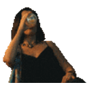 Woman Thinking Hand Head emoji