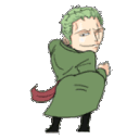 A Green Zoro emoji