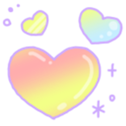 Three Rainbow Hearts emoji