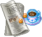 Newspaper Coffee emoji