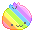 Rainbow Puff emoji