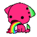 Rainbowvomit Kitty emoji