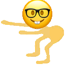 Nerd Face Shake emoji