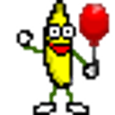 Banana Wave Balloon emoji