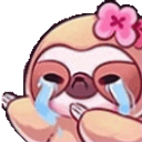Sloth Crying Happy emoji