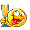 Tipsy Champagne emoji