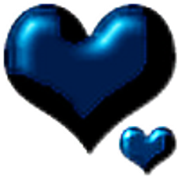 Indigo Hearts emoji