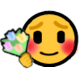 Emoji Giving Flowers emoji