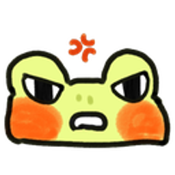 Frog Angry Red Cheeks emoji