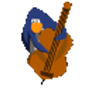 Penguin Guitar emoji