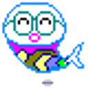 Kao Glasses Fishtail emoji
