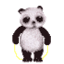 Jump Rope Panda emoji