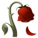 Fallenderose emoji