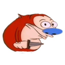 Stimpy Stab emoji