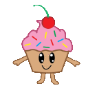 Dance Cupcake emoji