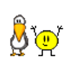 Dancing Birdxsmiley emoji