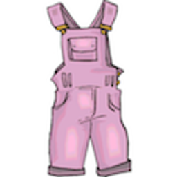 Pink Overalls emoji