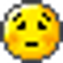 Blushing emoji