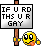 If U Rd Ths U R Gay emoji