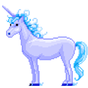 Silver Unicorn emoji