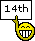Smiley Face Peek 14th emoji