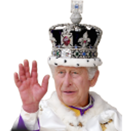 King Charles Wave emoji